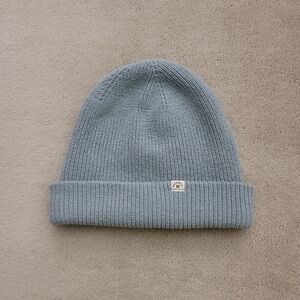 Madewell Blue Cotton Cuffed Beanie One Size